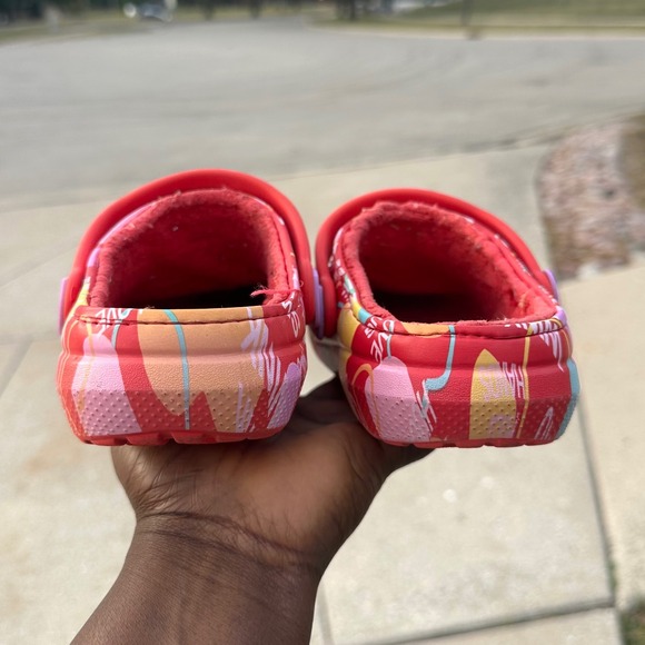 Crocs x Sweethearts Classic Lined Elevated‎ Clogs Little Kids Size J2 - Picture 11 of 12